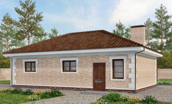 070-005-П Проект гаража из кирпича Далматово | Проекты домов от House Expert