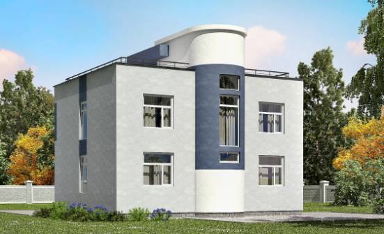 180-005-П Проект двухэтажного дома, простой коттедж из твинблока Курган | Проекты домов от House Expert