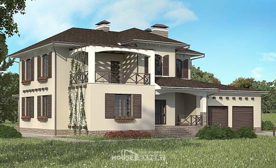 285-002-П Проект двухэтажного дома, гараж, огромный дом из кирпича Далматово | Проекты домов от House Expert