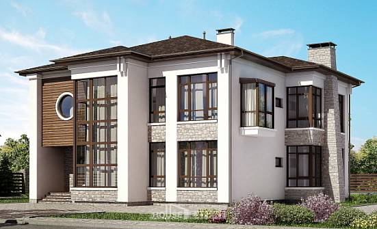 300-005-П Проект двухэтажного дома, огромный загородный дом из кирпича Далматово | Проекты домов от House Expert
