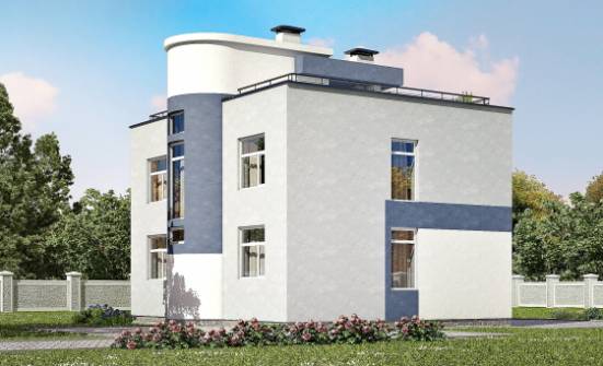 180-005-П Проект двухэтажного дома, простой коттедж из твинблока Курган | Проекты домов от House Expert