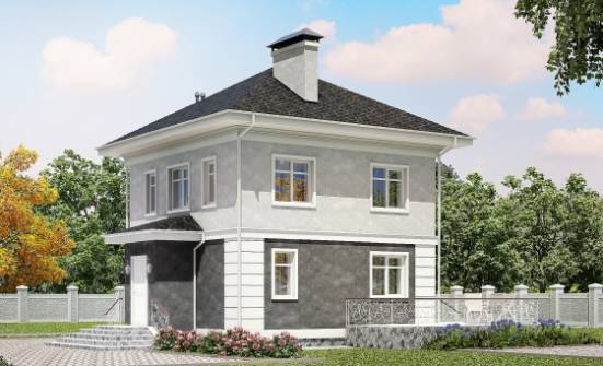090-003-П Проект двухэтажного дома, простой дом из газобетона Шумиха | Проекты домов от House Expert