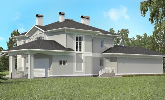 360-001-П Проект двухэтажного дома, гараж, большой коттедж из кирпича Курган | Проекты домов от House Expert