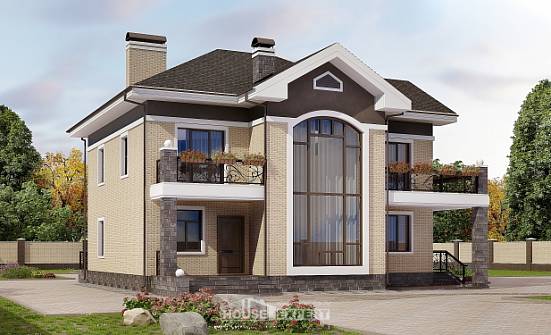 200-006-П Проект двухэтажного дома, простой домик из кирпича Шадринск | Проекты домов от House Expert
