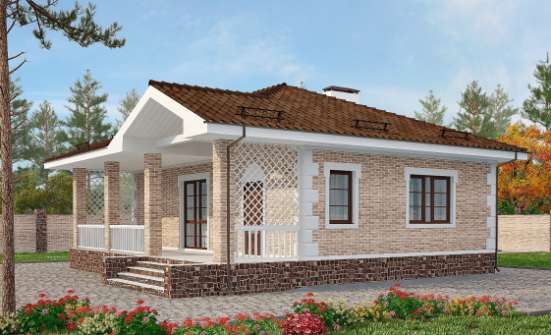 065-002-П Проект бани из кирпича Шадринск | Проекты домов от House Expert
