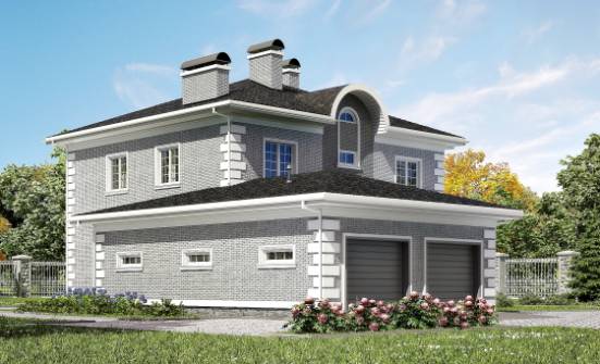 245-004-Л Проект двухэтажного дома, гараж, современный дом из кирпича Шадринск | Проекты домов от House Expert