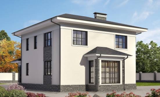 155-011-П Проект двухэтажного дома, экономичный дом из арболита Далматово | Проекты домов от House Expert