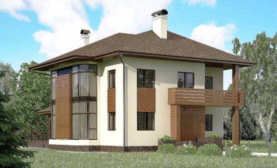 300-001-П Проект двухэтажного дома, красивый коттедж из кирпича Шадринск | Проекты домов от House Expert