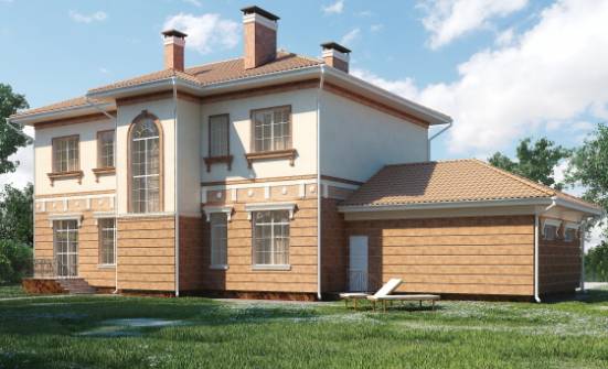 285-001-Л Проект двухэтажного дома, гараж, огромный домик из кирпича Шумиха | Проекты домов от House Expert