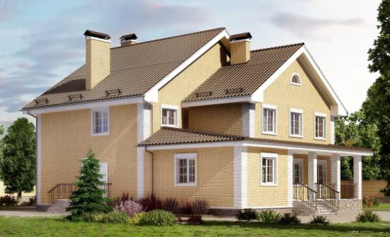 320-003-Л Проект двухэтажного дома, огромный домик из блока Шадринск | Проекты домов от House Expert