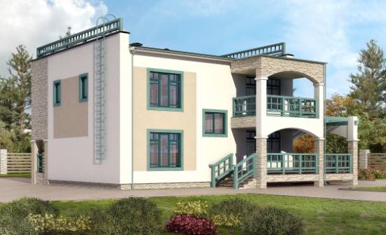 150-010-П Проект двухэтажного дома, экономичный домик из кирпича Шумиха | Проекты домов от House Expert