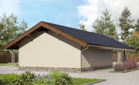 060-005-П Проект гаража из кирпича Шадринск | Проекты одноэтажных домов от House Expert