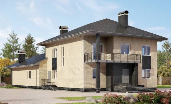 305-003-Л Проект двухэтажного дома, уютный дом из блока Далматово | Проекты домов от House Expert