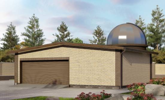 075-001-Л Проект гаража из кирпича Далматово | Проекты домов от House Expert