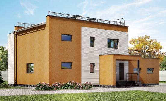 180-012-П Проект двухэтажного дома и гаражом, средний дом из кирпича Шумиха | Проекты домов от House Expert