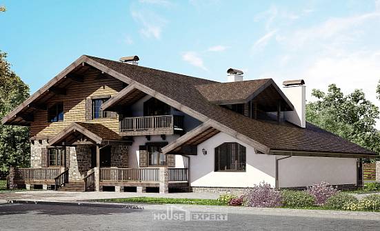 320-002-П Проект двухэтажного дома мансардный этаж, уютный загородный дом из кирпича Шумиха | Проекты домов от House Expert