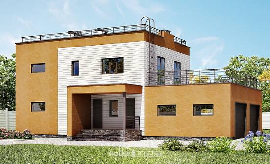 180-012-П Проект двухэтажного дома и гаражом, средний дом из кирпича Шумиха | Проекты домов от House Expert