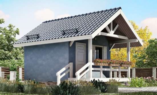 020-001-Л Проект одноэтажного дома, миниатюрный загородный дом из дерева Шумиха | Проекты домов от House Expert