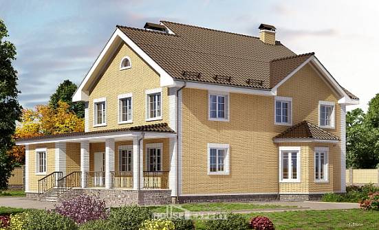 320-003-Л Проект двухэтажного дома, огромный домик из блока Шадринск | Проекты домов от House Expert