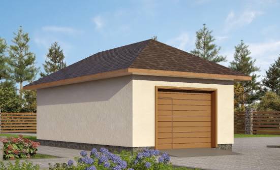 040-001-П Проект гаража из пеноблока Шадринск | Проекты одноэтажных домов от House Expert