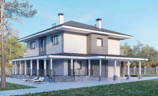 250-004-Л Проект двухэтажного дома, уютный домик из газосиликатных блоков Далматово | Проекты домов от House Expert