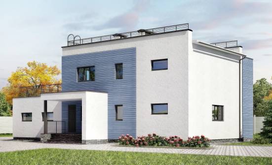 180-012-Л Проект двухэтажного дома и гаражом, просторный загородный дом из кирпича Далматово | Проекты домов от House Expert
