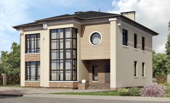 300-005-Л Проект двухэтажного дома, классический загородный дом из кирпича Шумиха | Проекты домов от House Expert