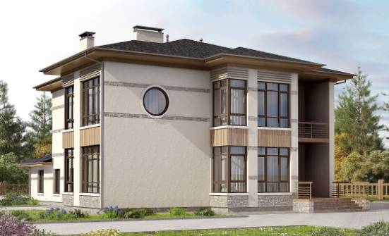 345-001-П Проект двухэтажного дома, огромный домик из арболита Шадринск | Проекты домов от House Expert