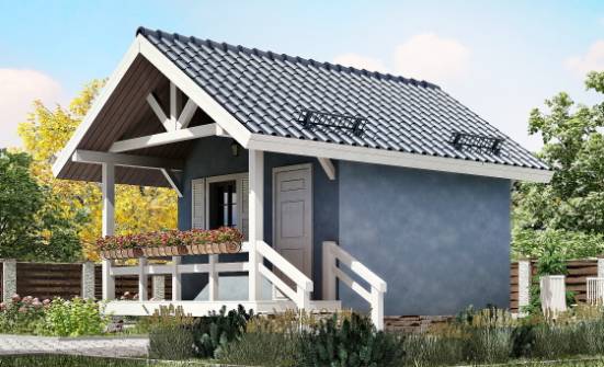 020-001-П Проект одноэтажного дома, красивый дом из дерева Шумиха | Проекты домов от House Expert