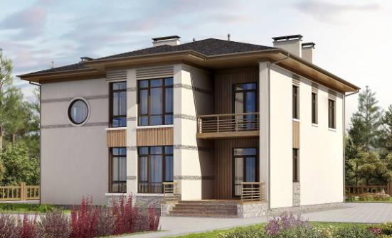345-001-П Проект двухэтажного дома, огромный домик из арболита Шадринск | Проекты домов от House Expert