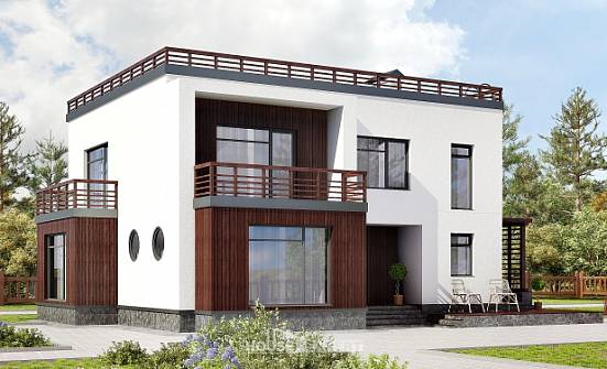 215-002-П Проект двухэтажного дома, классический загородный дом из блока Далматово | Проекты домов от House Expert