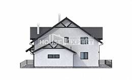 290-003-П Проект двухэтажного дома с мансардным этажом, классический домик из блока Шумиха, House Expert