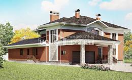 400-002-Л Проект двухэтажного дома и гаражом, огромный дом из кирпича Далматово, House Expert