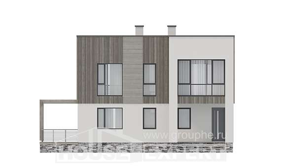 150-017-П Проект двухэтажного дома, уютный домик из газобетона Шадринск, House Expert