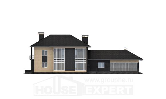 305-003-Л Проект двухэтажного дома, красивый дом из пеноблока Шадринск, House Expert