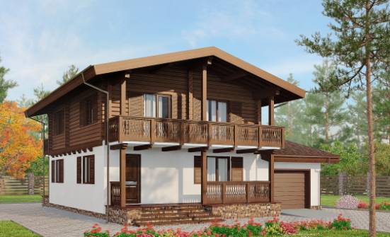 200-011-П Проект двухэтажного дома мансардный этаж, красивый дом из пеноблока Курган | Проекты домов от House Expert
