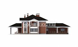 400-002-Л Проект двухэтажного дома, гараж, огромный загородный дом из кирпича Шадринск, House Expert