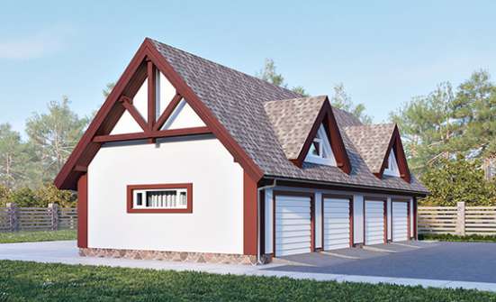 145-002-Л Проект гаража из теплоблока Далматово | Проекты домов от House Expert