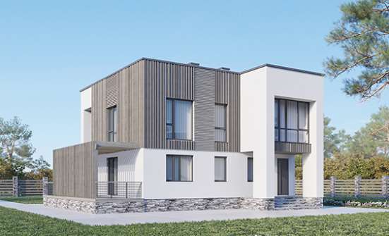 150-017-П Проект двухэтажного дома, классический дом из бризолита Далматово | Проекты домов от House Expert