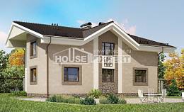 210-003-П Проект двухэтажного дома мансардный этаж, просторный дом из газобетона Курган, House Expert