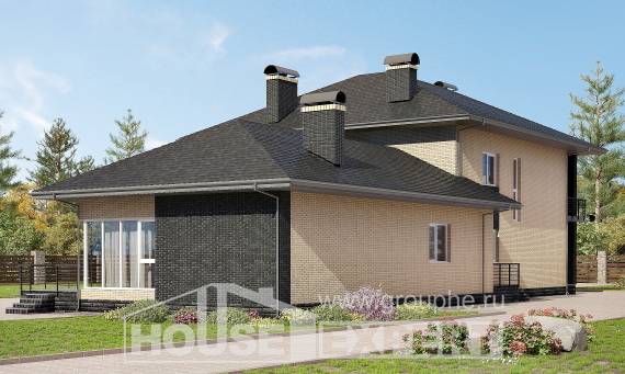305-003-Л Проект двухэтажного дома, уютный загородный дом из твинблока Шадринск, House Expert