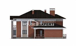 400-002-Л Проект двухэтажного дома, гараж, классический дом из кирпича Далматово, House Expert