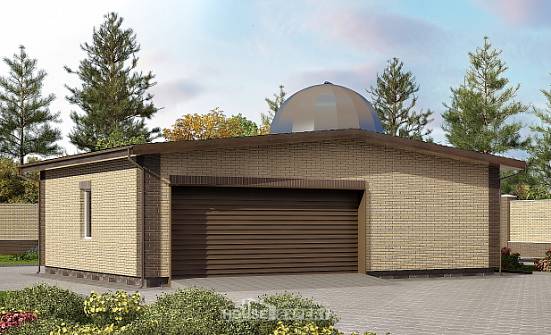 075-001-Л Проект гаража из кирпича Шумиха | Проекты домов от House Expert